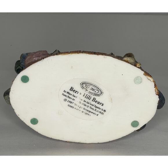 Youngs Berry Hill Bears Resin Figurine Prayer Christian Collectible Vintage 1997 - Picture 6 of 9